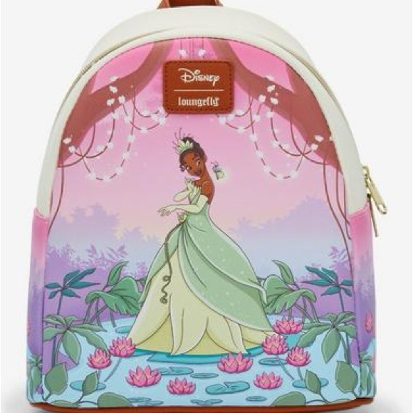 Loungefly Handbags - Loungefly Princess Tiana Backpack - Pink and Cream